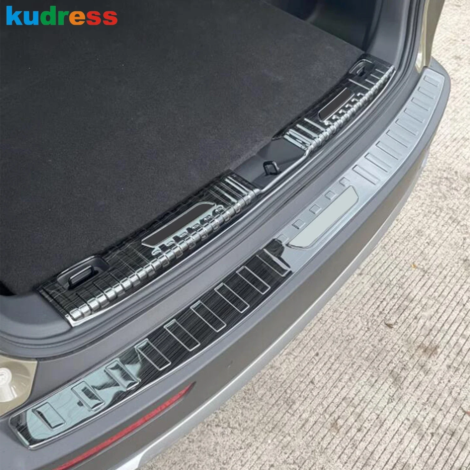 لمازدا CX-50 CX50 2023 2024 2025 2026 الصلب سيارة الخلفي الجذع الوفير غطاء الكسوة الباب الخلفي عتبة الباب لوحة الحرس وسادة الملحقات #2