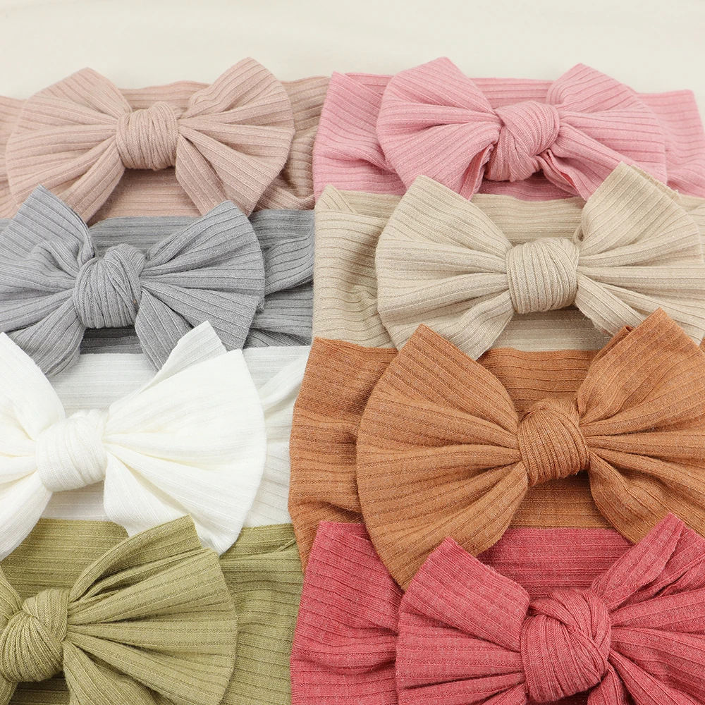 39Colors Knit Baby Girl Headbands Newborn Soft Baby Bows Headbands For Children Headwrap Kids Headwear Infant Hair Accessories