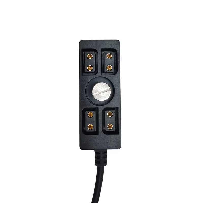 D-Tap Splitter Cable D-TAP To 4D-Tap กล้องแหล่งจ่ายไฟสายแยกสําหรับ V-Mount แบตเตอรี่ 1/4 สกรู