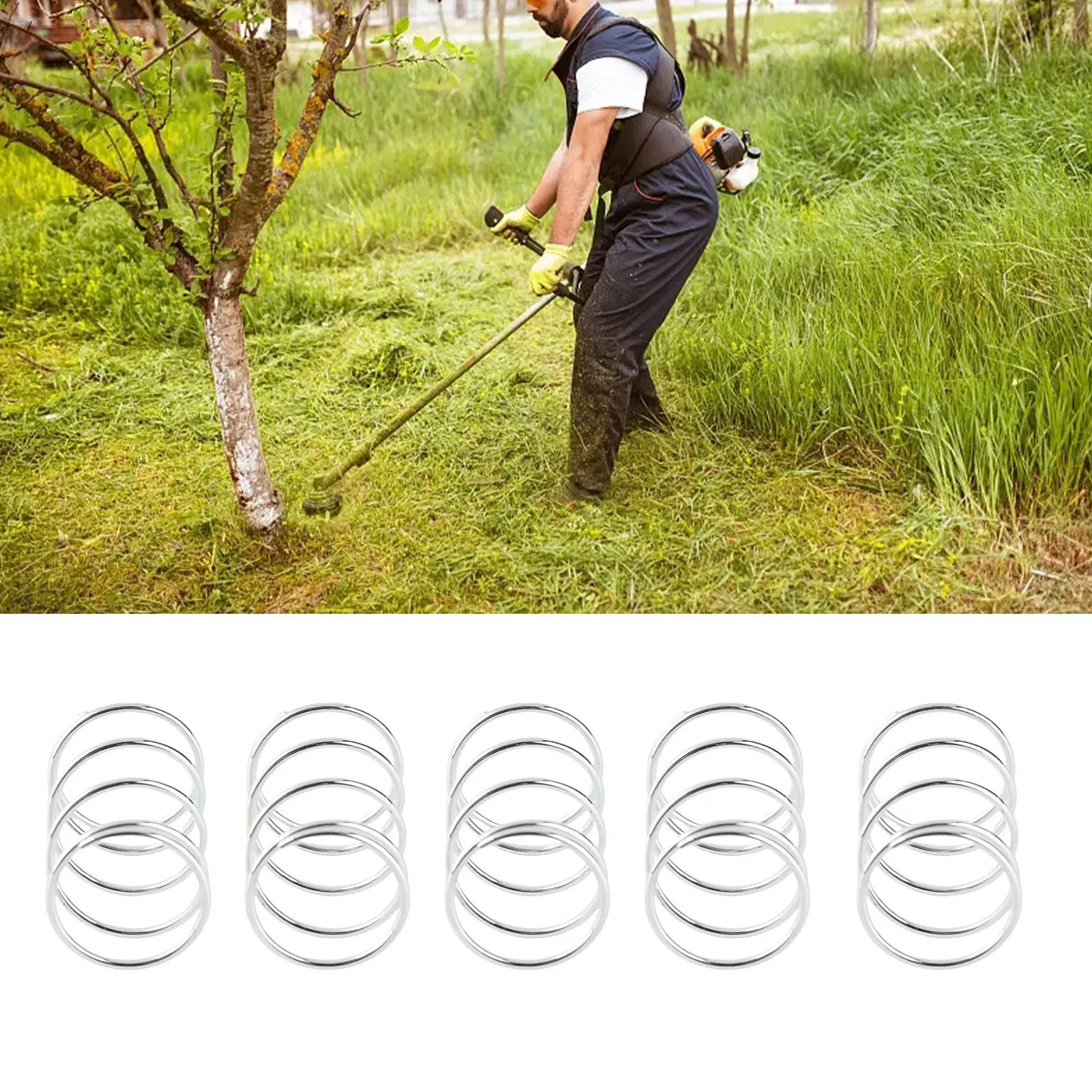 Weeds Cutter Head Spring Wear Resistant High Accuracy Trimmer Head Springs Compact Size for C5‑2 FS38 FS45 FS46 FS45C