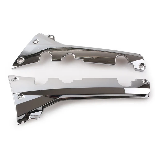 2PCS Motorbike Fairing Right Left Lower Rear Frame Covers For Honda Goldwing GL 1800 Chrome Decorate Covers GL1800 2001-2011 5