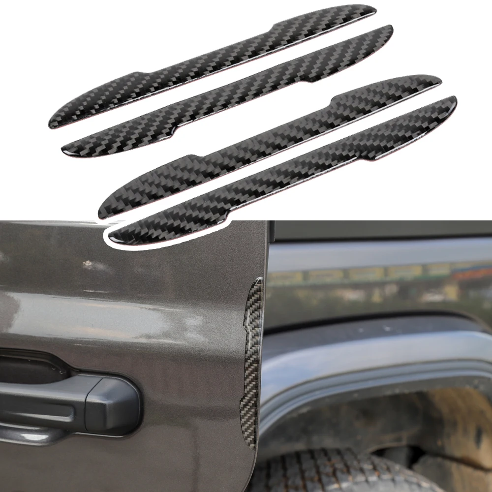 Anti-collision Strip Cover Trim 1997-2023 for Jeep Wrangler TJ JK JL Gladiator JT Compass Renegade Car Accessories Carbon Fiber