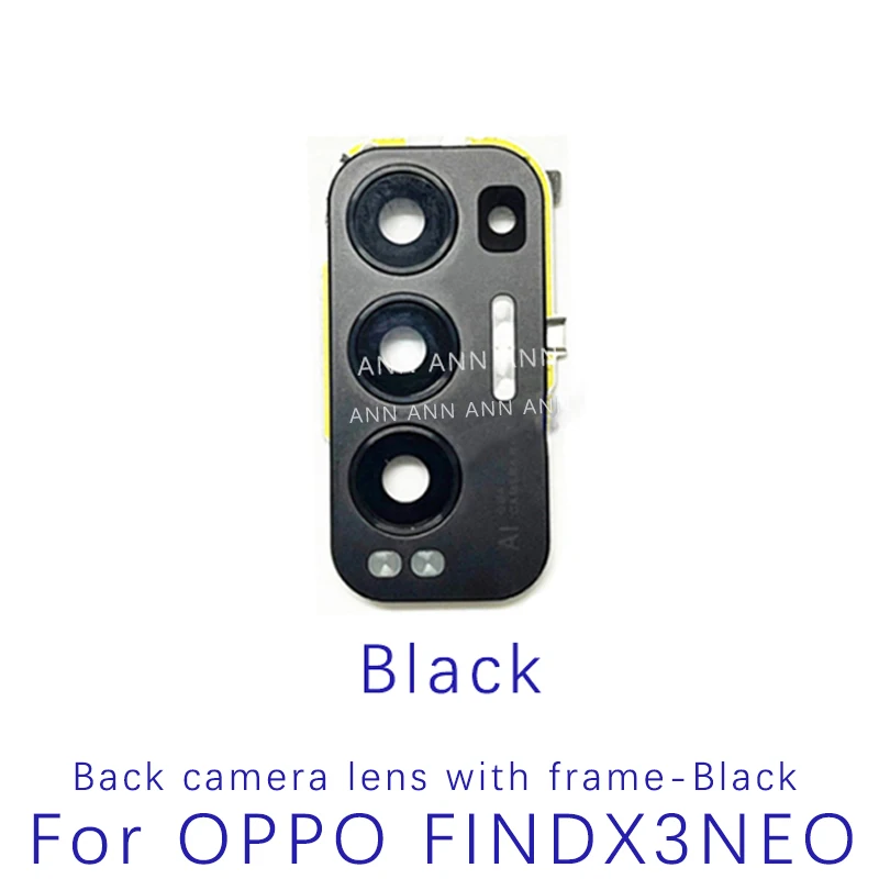 For OPPO Find X3 Neo Rear Camera Lens Glass With Frame Bezel Holder find x3 neo Back Camera Lens Glass Replacement