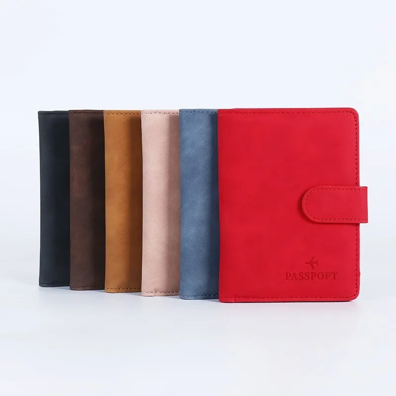 RFID Passport Cover Packet Waterproof PU ID Credit Cards Passport Holders Case Wallets Women Men Hasp Bags Travel Accessories