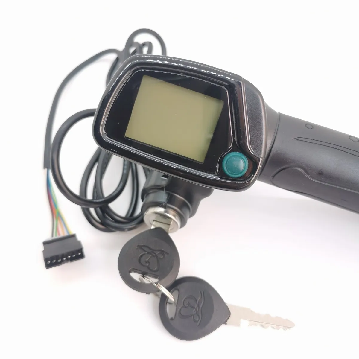 48V 36V  LCD Screen Turn Handle Electronic Throttle With Key Switch For Electric Scooter E-Bike Bicycle Modified DIY Parts