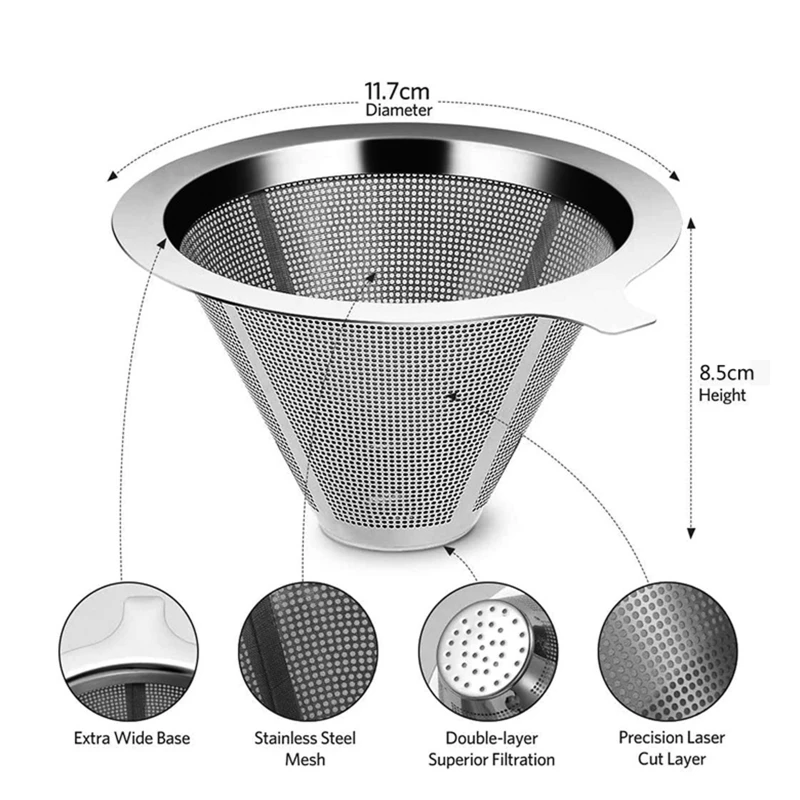 Coffee Filter Hand-brewed Coffee Infuser Coffee Strainer Coffee Filter Cup