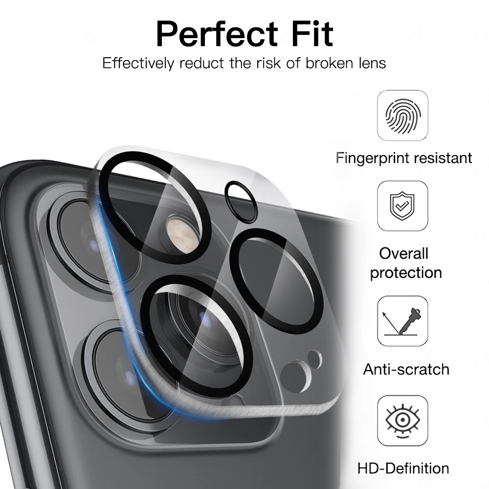 For IPhone 15 Pro 15 Plus 15 Pro Max Tempered Glass Camera Lens Protectors Anti-scratch HD Clear Protective Films for IPhone 15