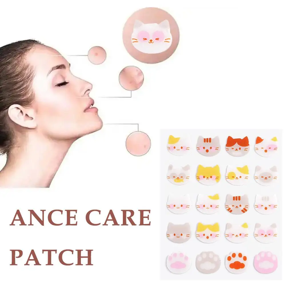 20 Counts Hydrocolloid Acne Pimple Patches Face Party Makeup Tattoo Sticker Self-adhesive Face Decoration Sticker