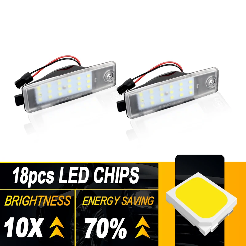 2 個トヨタハリアーハイエースハイランダークルーガーランドクルーザー 200 RAV4 レクサス RX300 白車 LED ナンバープレートライト警告ランプ