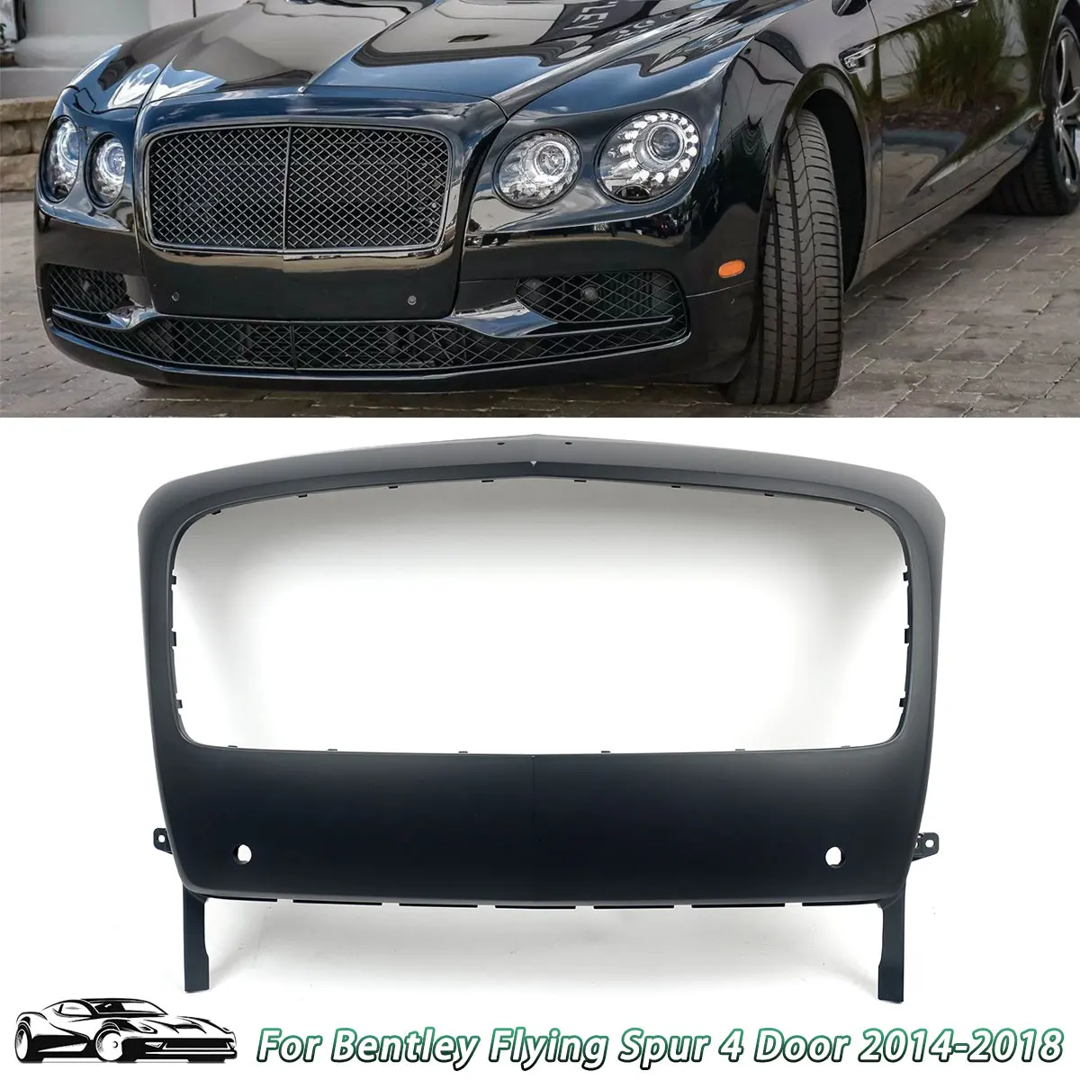 

Front Bumper Radiator Grille Grill Surround For Bentley Flying Spur 2014-2018