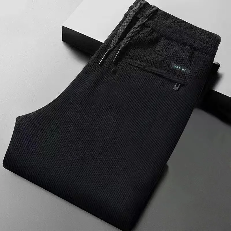 Men's Workwear Corduroy Casual Pants Fall Winter Straight Leg Work Trousers Faionable Urban Sle Youth Leisure Pants