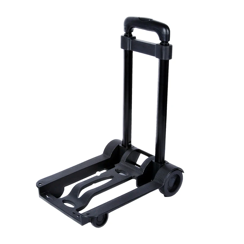 

1pc Small Folding Hand Truck Dolly with 2 Wheels Folding Luggage Cart Lightweight Collapsible Trolly Portable Dolly