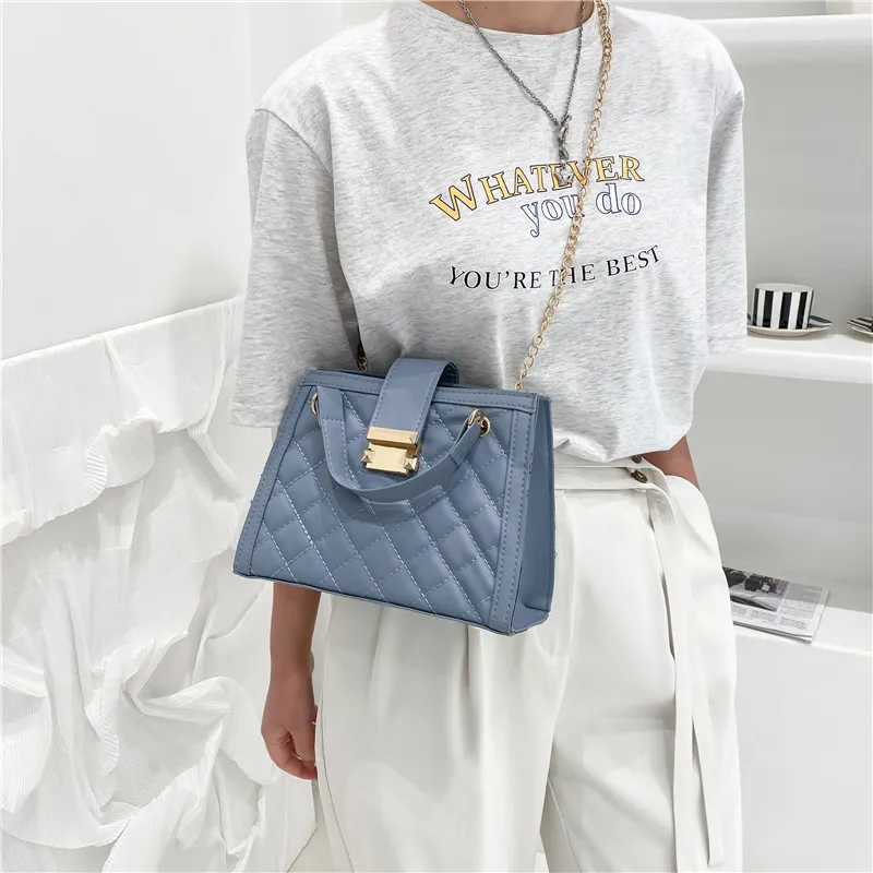 Retro Embroidered Ringer Chain Handbags Women Bags Messenger PU Leather Crossbody Bags Girls Ladies Shoulder Bag Tote Bag Bolsa