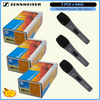 Original Wholesale Sales 3 PCS Sennheiser E845S Home Recording Dynamic Vocal Wired Microphone for Live Streaming Handheld Mic