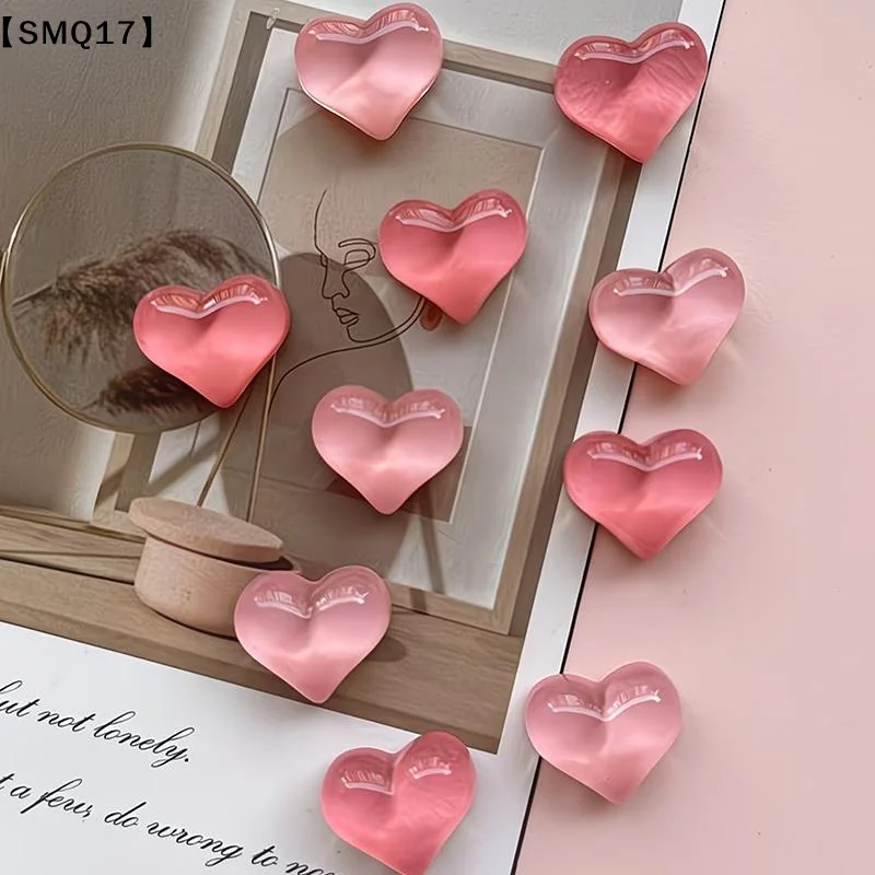 9pcs Heart-Shaped Decorative Refrigerator Magnets Set Cute Decoration For Home Office Whiteboard Dishwasher Perfect Gift【SMQ】
