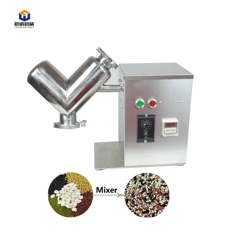 

High Speed Herbal Powder Blender Small Mixing 2L 5L 8L 10L 14L 20L V Type Mixer Machine