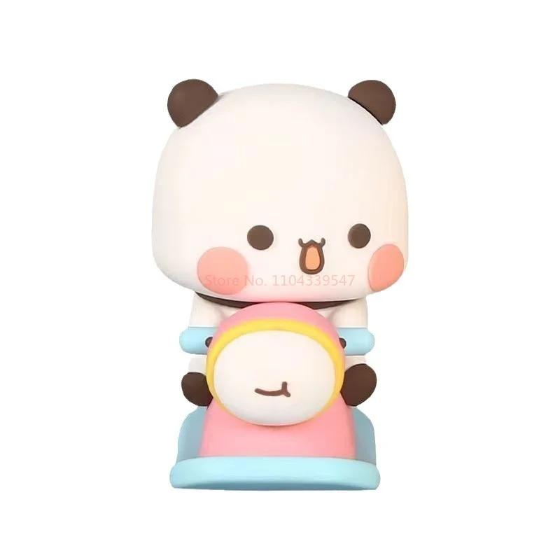 Cute Bubu Panda Bear Figure Cartoon Bear Miniatures Collectible Animal Toy Doll Ornament Home Derocation Gift Mystery Box