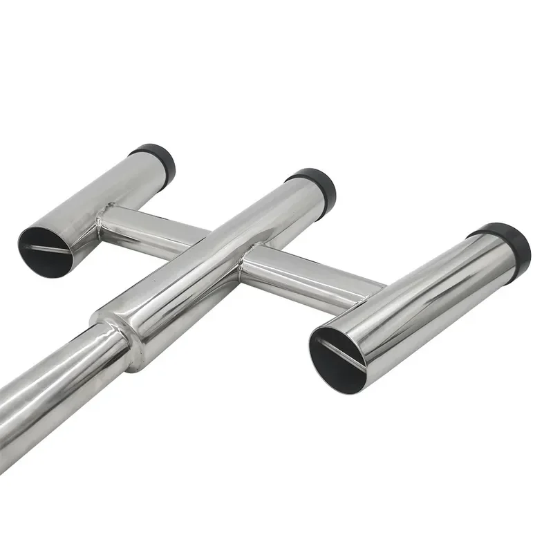 3 Pipe Stainless Steel Fishing Rod Holder for Yacht Marine Boat Deck Mount Bracket Heavy Duty Saltwater Fishing Gear