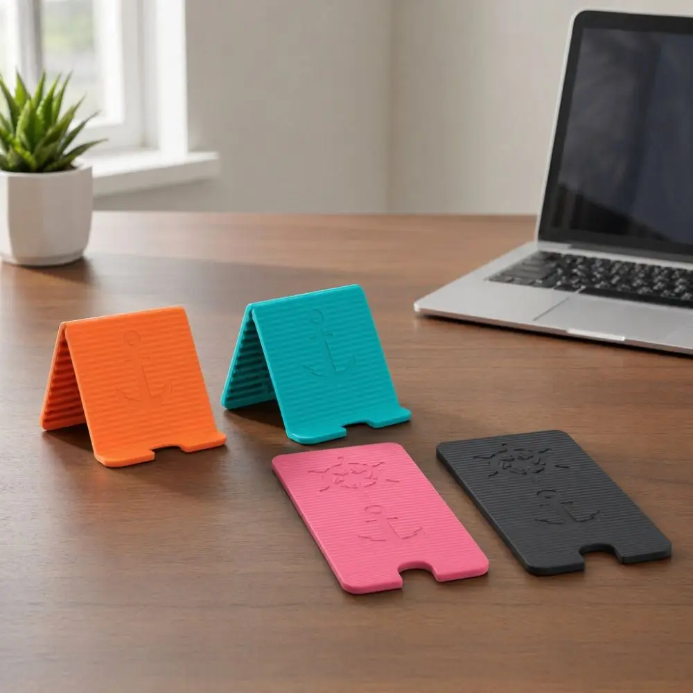 Foldable Foldable Phone Holder Silicone Flexible Desktop Tablet Stand Bendable Multi-Angle Flexible Phone Bracket Travel Office