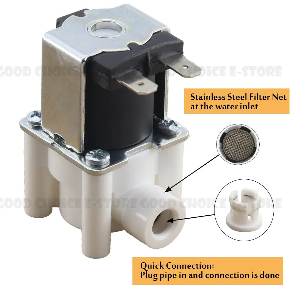 DC 12V/24V Water Solenoid Valve Electromagnetic Electric Control Valve DN8/DN10 Pipe Connection