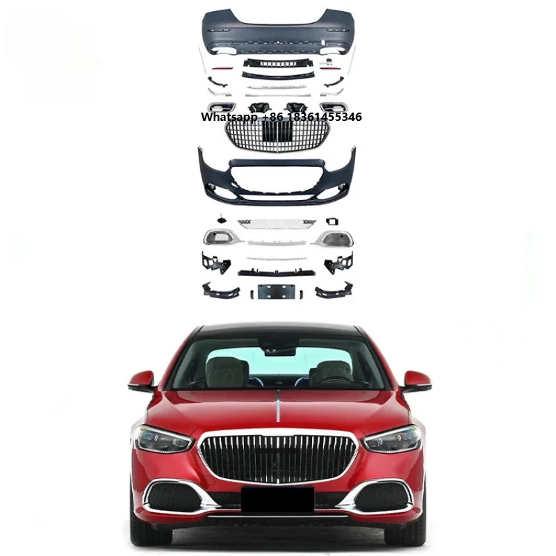

Premium Hot Selling 2021Car Accessories Facelift To MBH Style Front Rear Car Bumper Body Kit Durable