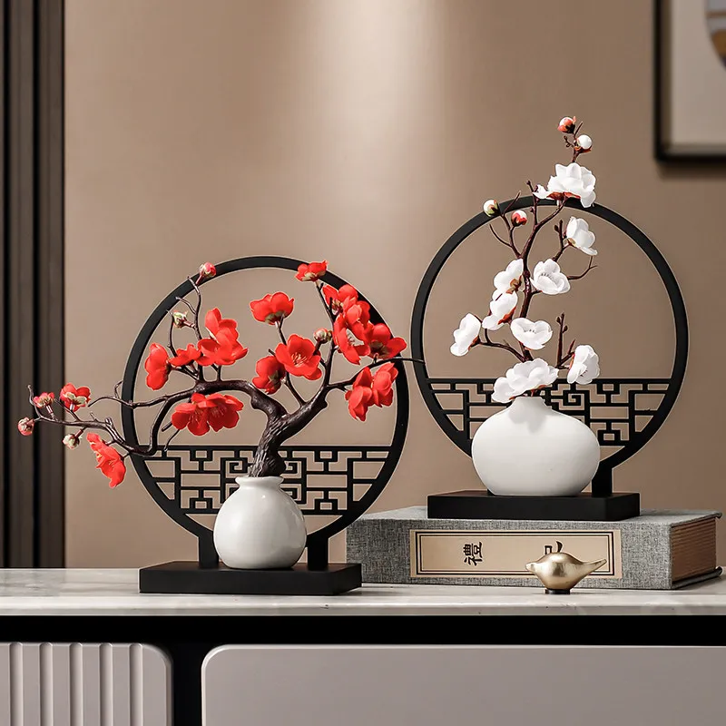 

PYH desktop new Chinese vase decoration living room entrance ornament luxury high-end wine cabinet