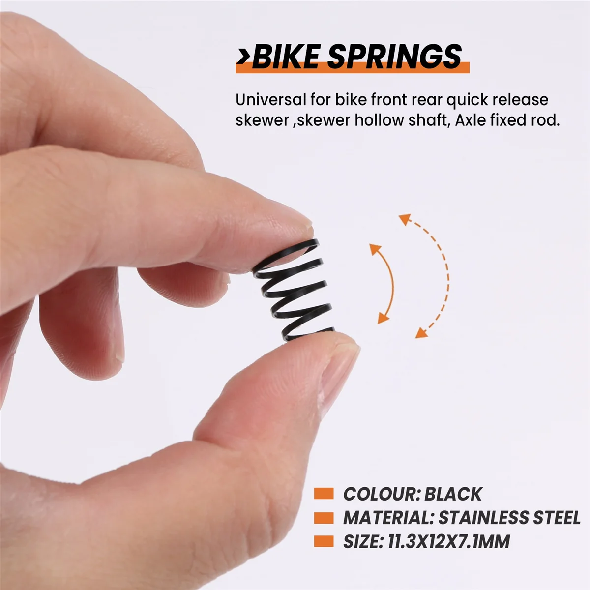 New 10Pcs Bike Wheel Skewer Springs Universal Quick Release Bike Wheel Skewer Springs Shaft