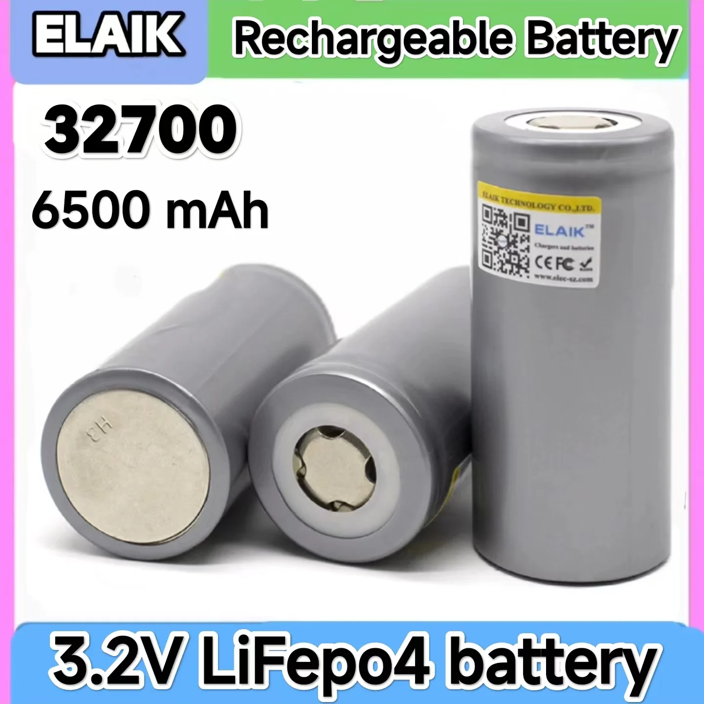 

3.2V 32700 Lifepo4 Rechargeable Battery 7000mAh Professional Lithium Iron Phosphate Power Battery DIY Solar Electric Bicycle