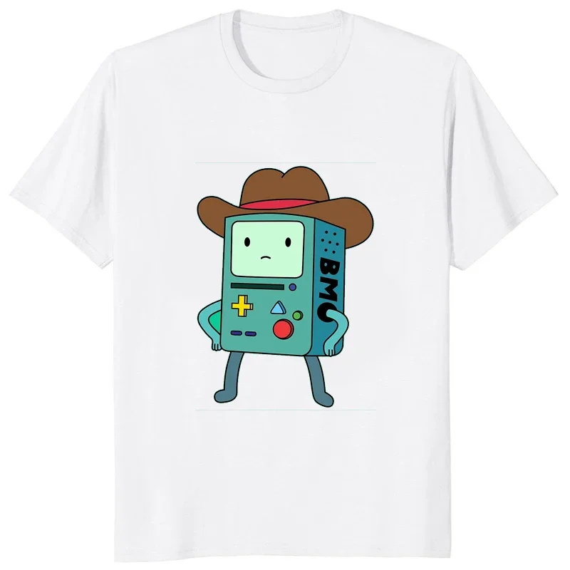 Vendita calda Adventure Time stampato Cartoon Man t-shirt sciolto moda Casual Streetwear donna top Harajuku Y2k Otaku