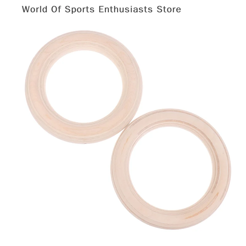 2 قطعة/زوج حلقة خشبية المحمولة كروسفيت الجمباز خواتم رياضة الكتف قوة المنزل اللياقة البدنية التدريب ممارسة البدنية الدائري