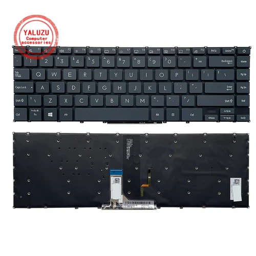 Teclado de ordenador portátil en inglés de EE. UU., nuevo, para Asus ZenBook UX325 UX325E UX325EA