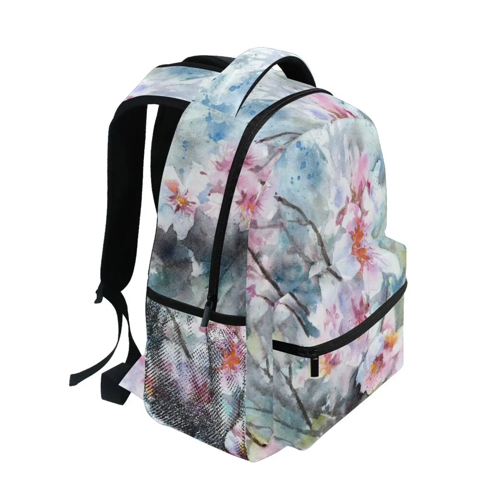 New Schoolbag Women Large Capacity Flower Printing with floral Backpack for Children, Girls School Backpack, Teenagers Backpack