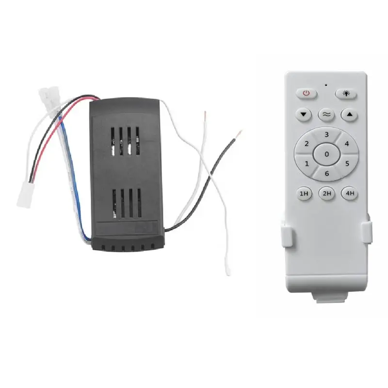Ceiling Fan 6-Speed Timing Remote Control Kit Universal 40W Low Voltage Dc Fan Light Driver Controller