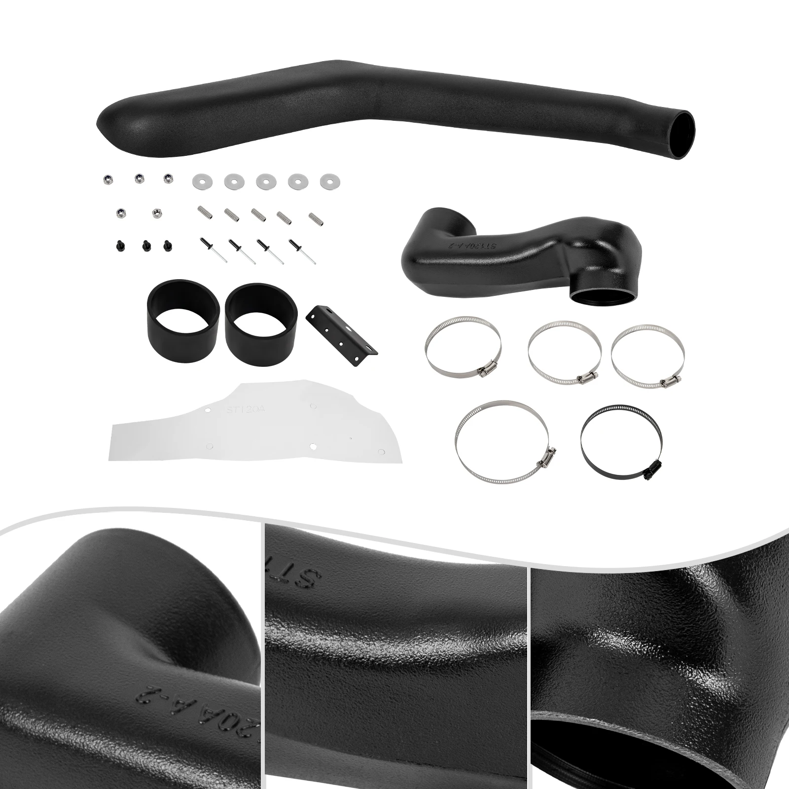 Black PE Solid And Durable Snorkel kit For Toyota Tacoma 2005-2015 With reducing Fuel Consumption