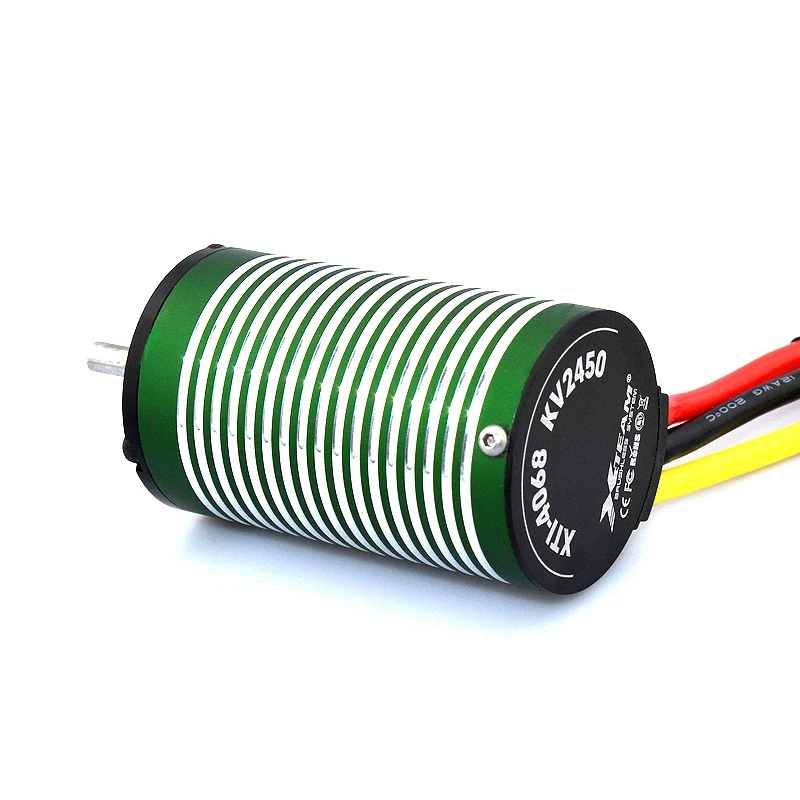 

X-TEAM 4068 4-полюсный бесщеточный двигатель 2650KV, вал диаметром 5,0 мм для модели внедорожного радиоуправляемого автомобиля Monster 1/8 багги