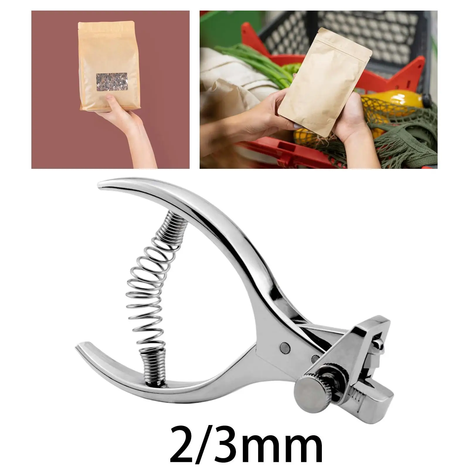 Tailor Sewing Plier with Spring Handheld Portable Stitch Sewing Pliers for Leather Strap Craft Greeting Cards Photo Labels