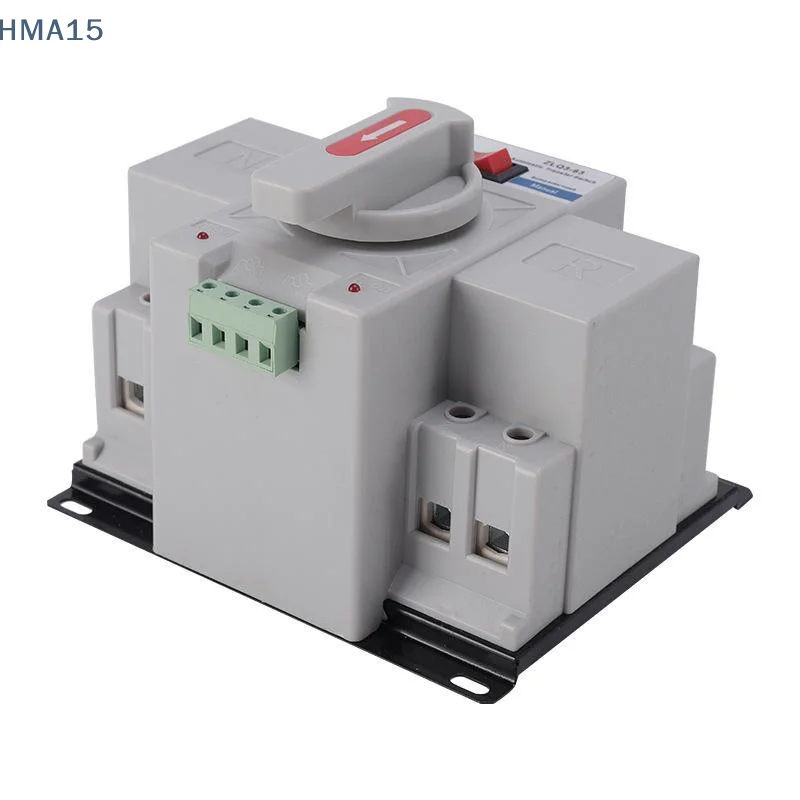 【YA】2P 63A Dual Power Manual Changeover Switch 220V 50/60Hz Anti Corrosion Circuit Breaker for Outdoor Temporary Power Supply