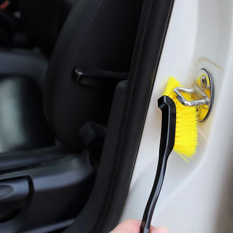 Cepillo de llanta de coche, cepillos de limpieza de cubo de rueda, accesorios de limpieza de detalles de ruedas, herramienta de lavado automático de