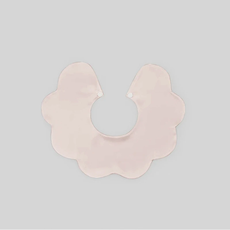 Winsleter-19MM 100%Real Silk Elegant Newborn Drool Bib, Waterproof, Baby Skin-friendly Ruffles Bib, 2026 Spring New A61943CC
