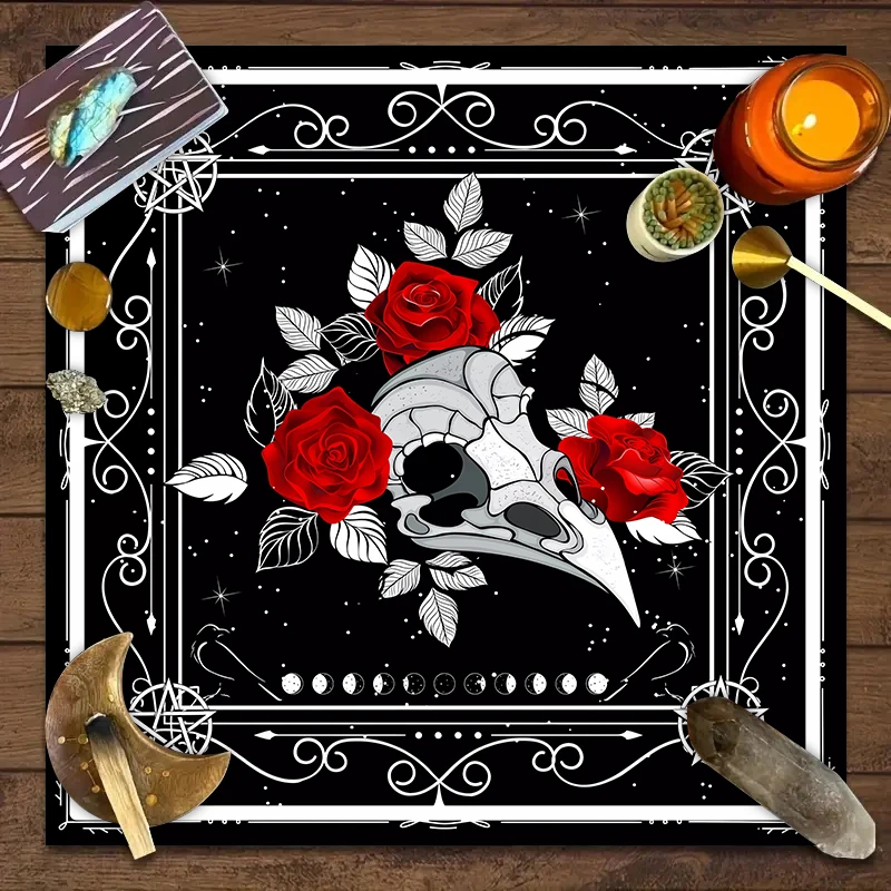 50/75/110/137cm Tarot mat 1pc Tarot Card Tablecloth Twelve Constellations Divination Starry Sky Altar Cloth Tarot Card Game