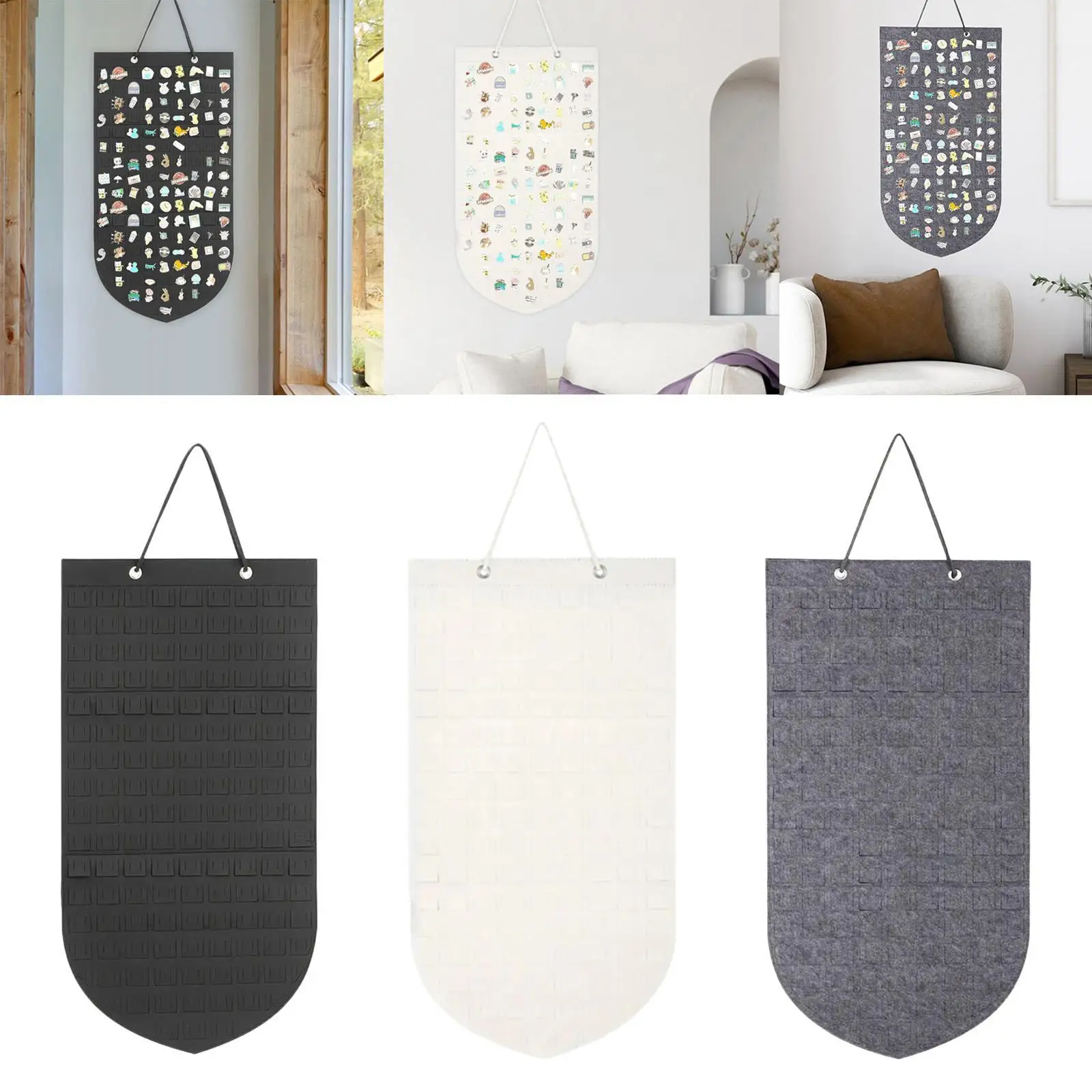 حقيبة اللباد لتعليق الدبابيس وتنظيم مجموعة المجوهرات #3