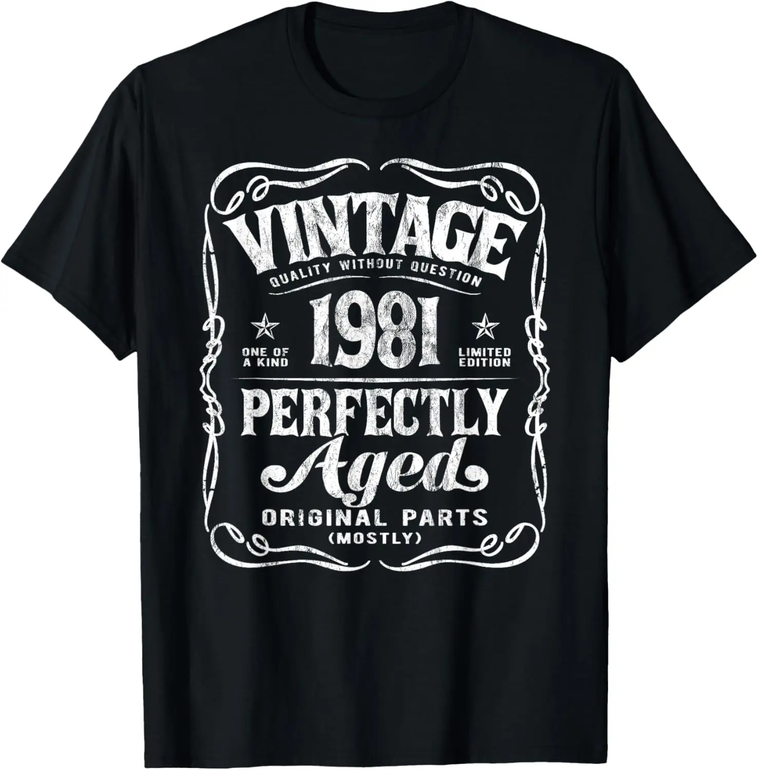 Vintage Born In 1981 Classic 43rd Birthday T-Shirt