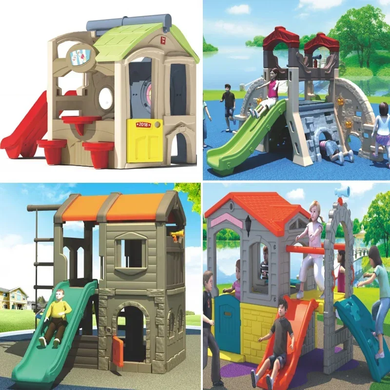 Kindergarten slide indoor household children outdoor small house swing combination playhouse climbing toy equipment