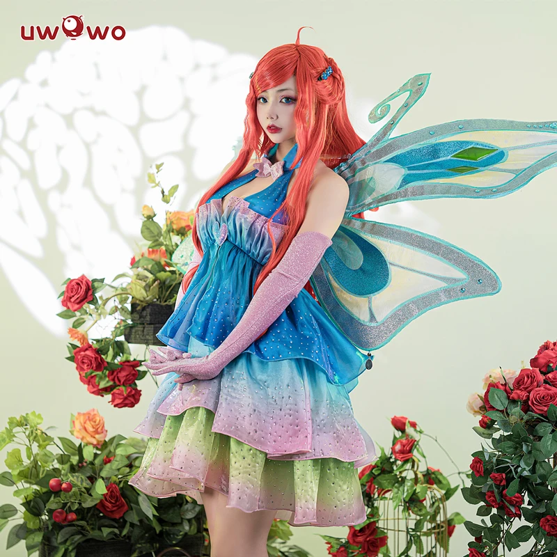 LAST BATCH UWOWO Bloomm Enchantixx Cosplay Costume Big Fairy Wings Cosplay Outfit Butterfly Halloween Costumes Girl Suit