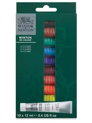 Winsor & Newton Winton Professional Oil Color Paint Set 10/20 12ml Tubes For Artists Canvas Pigment Art Supplies Drawing Set
