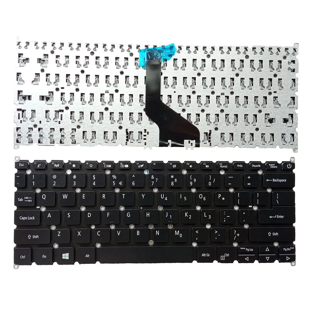 Notebook Keyboard Fluent Typing Black Frame Sensitive Notebook Computer Components Replacement for Acer Swift5 SF514-52