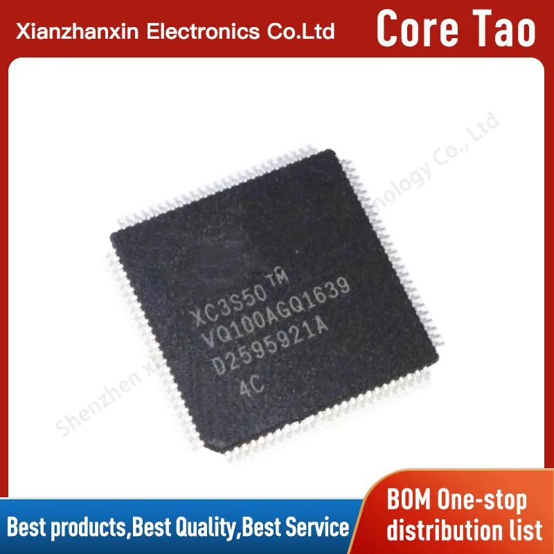 1pcs/lot XC3S50-VQ100 XC3S50-VQG100 XC3S50 QFP100 Programmable gate array (fpga) chip IC spot