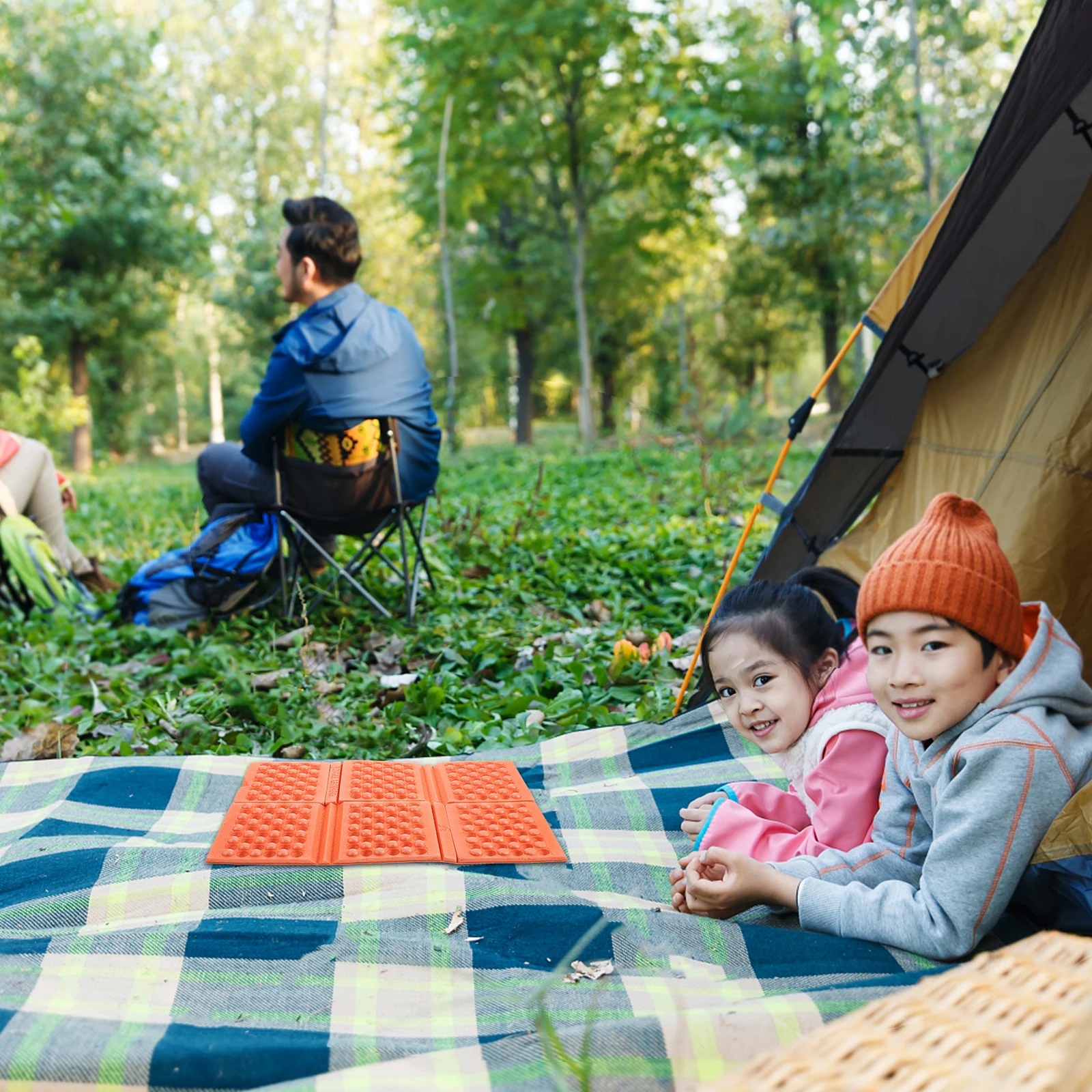 

2Pcs Portable Moisture-proof Sit Pad Lightweight Camping Picnic Mat Foldable XPE Foam Ground Child Crawling Durable Outdoor