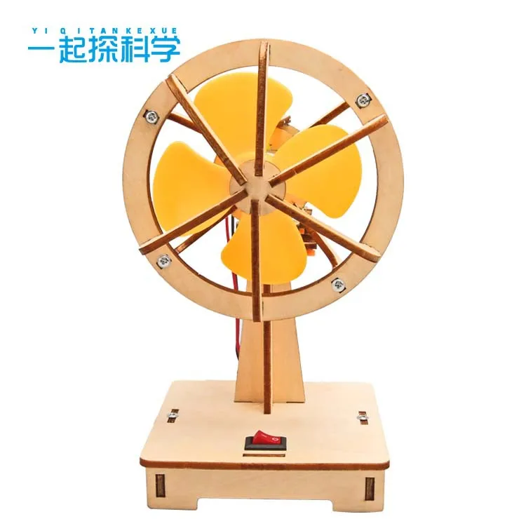 Diy balançando cabeça ventilador elétrico diy kit de experimento científico & modelo educação brinquedo para crianças presente brinquedo projeto g11