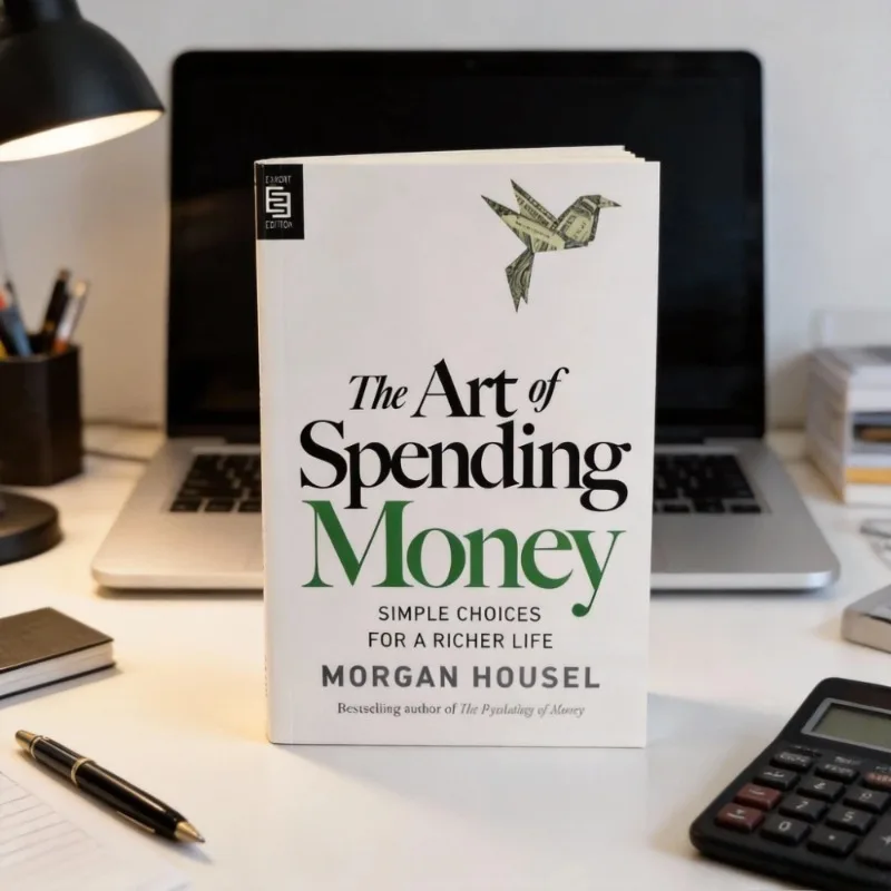 L'art d'acheter en toute connaissance de la conscience et d'un budget équilibré par Morgan Housel - Livre de bricolage financier pour une vie plus riche et un budget équilibré